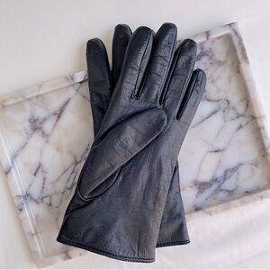 FOWNES CLASSIC BLACK GENUINE LEATHER GLOVES LINED WARM ELEGANT WINTER TRAVEL 8.5